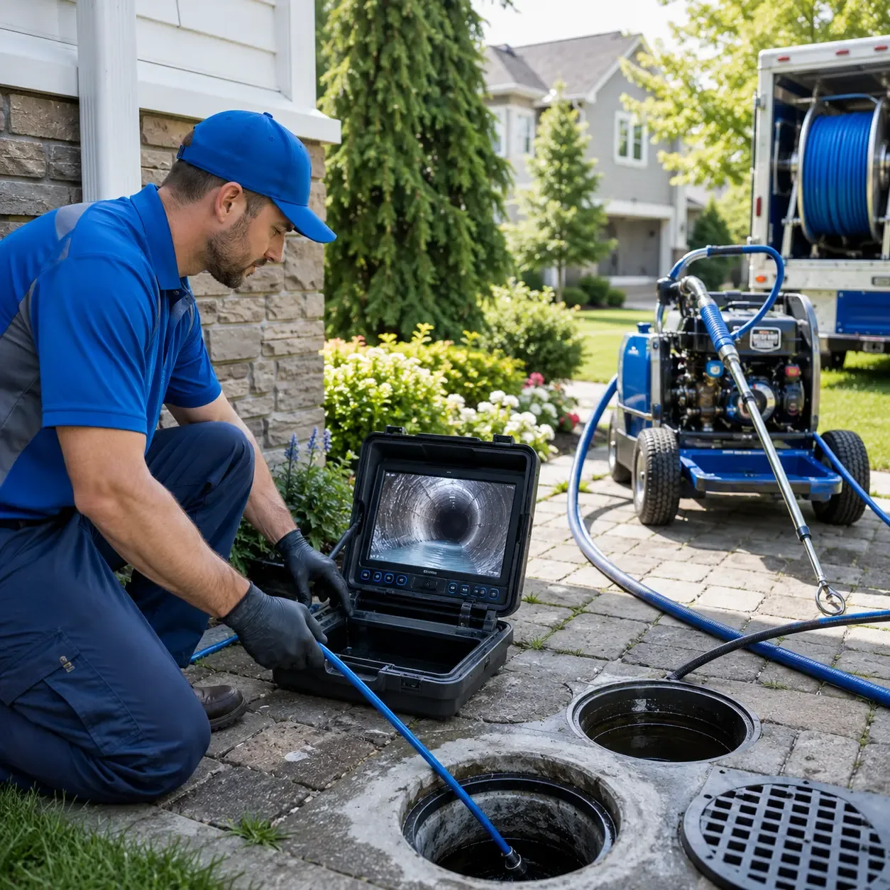 Outdoor drain cleaning professionals serving Orange Grove, TX