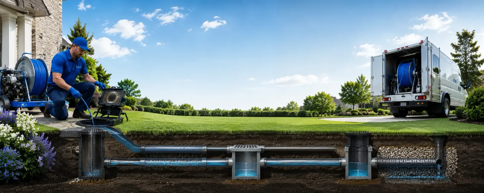 Outdoor drain cleaning information for Orange Grove, TX